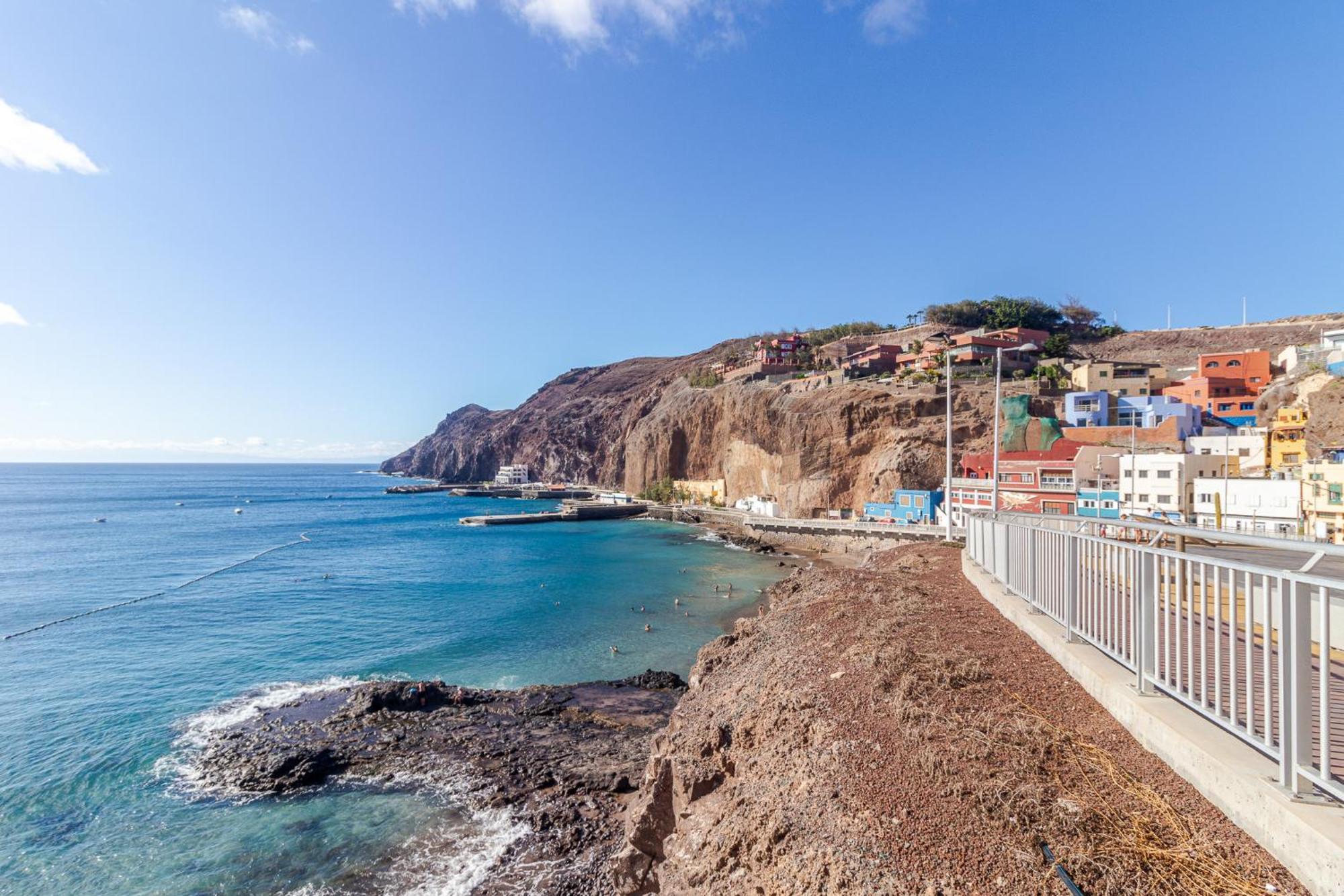 Flatguest Sardina Home Pool Galdar Bagian luar foto